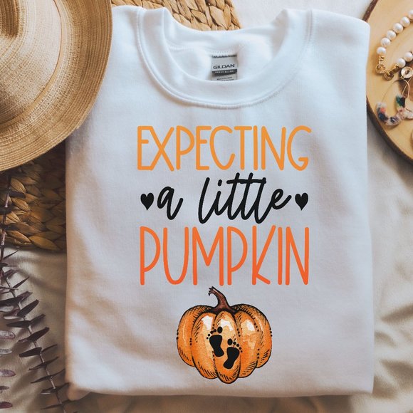 Tops - Halloween sweatshirt expecting a pumpkin sweatshirt thanksgiving pregnancy shirt